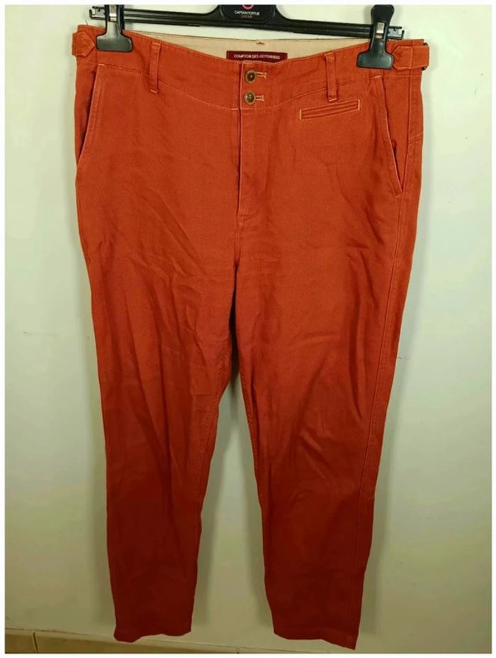 C31 pantalon rouille Comptoir des cotonniers 38