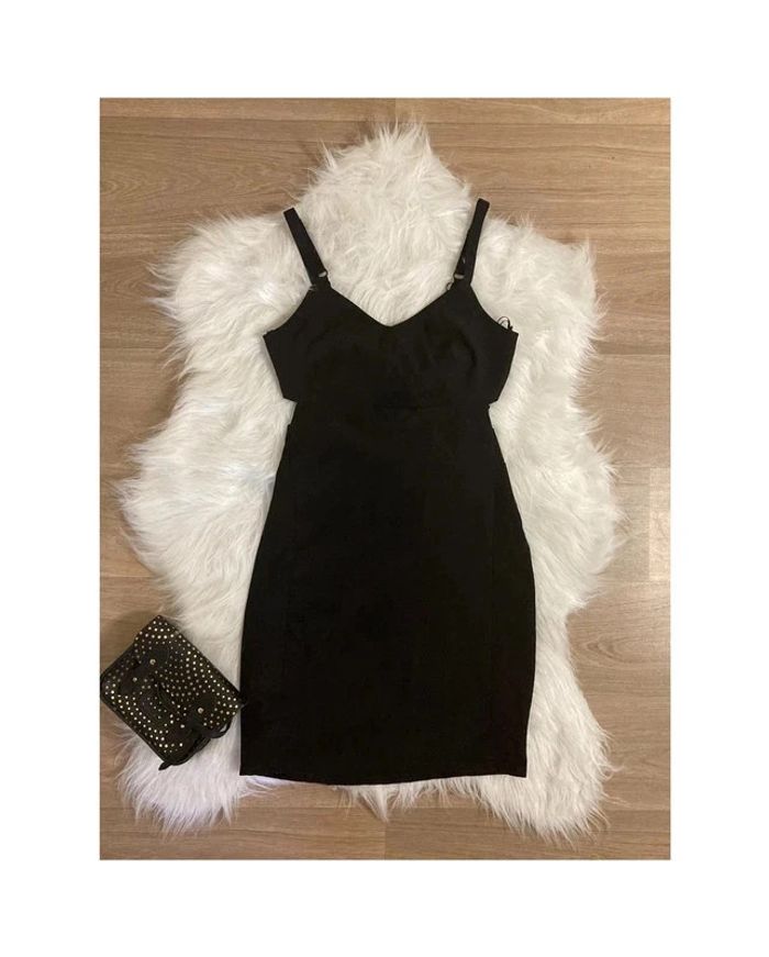 Robe festive noire sexy bershka – Taille M/38