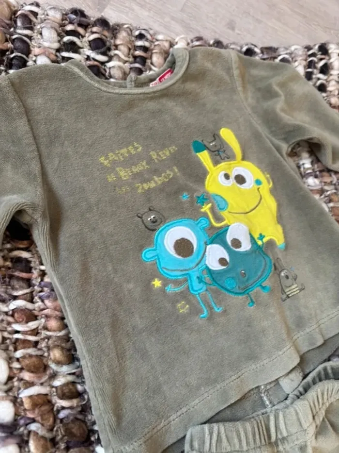 Pyjamas bébé 2 pièces 12 mois mixte - photo numéro 2