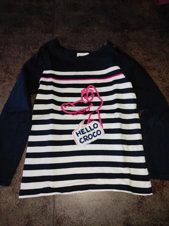 Tee shirt manches longues croco