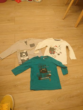 Lot 3 t shirts manches longues