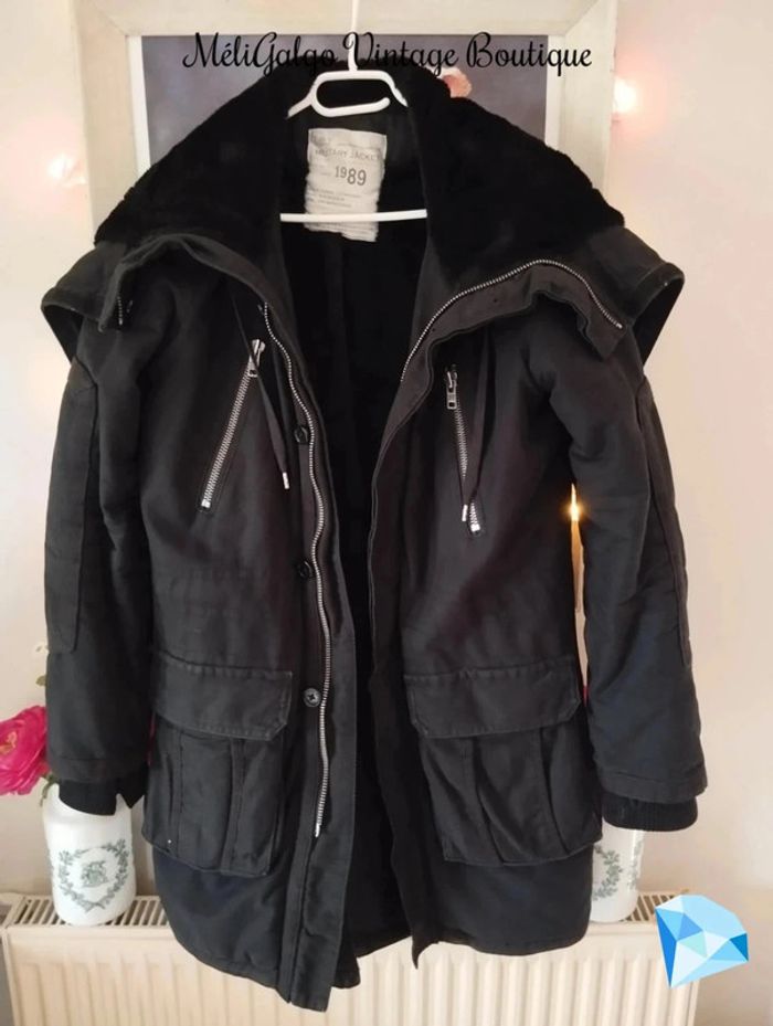 💞Parka Noire Doublée Fausse Fourrure Zadig & Voltaire T36/38💞 - photo numéro 11
