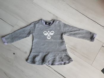 Vêtement bébé fille pull gris Hummel 2 ans 24 mois