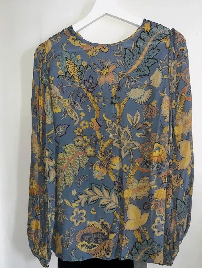 Magnifique blouse à fleurs, taille 38, Neuf avec étiquette - Vanessa Bruno - photo numéro 11