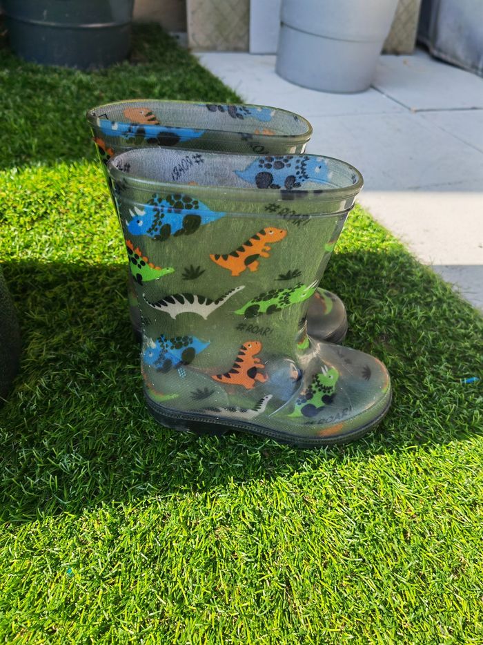 Bottes de pluie Dinos taille 25 - photo numéro 2