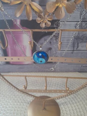 Chaîne avec pendentif yin yang