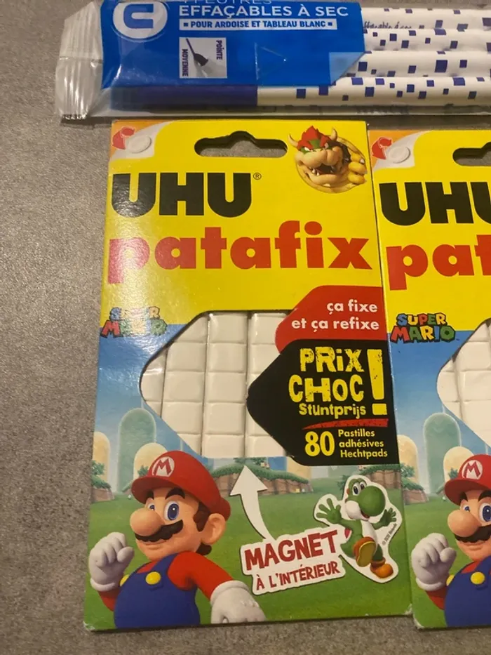 Lot de scotch pâte à fixe colle 4 feutres effaçable - photo numéro 9