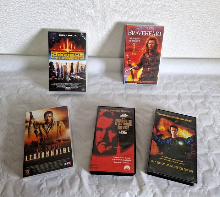 Lot cassette VHS  , film action culte