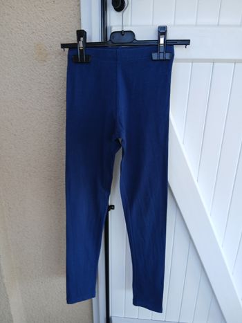 Legging bleu filles  tissaia taille 8 ans