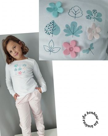 10 ans ensemble teeshirt okaidi et pantalon mi saison Kiabi