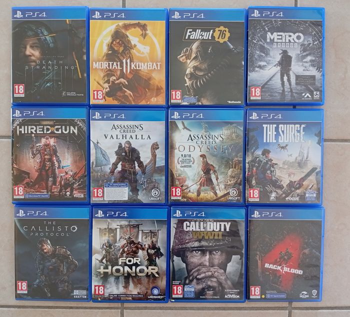 12 jeux sur PS4