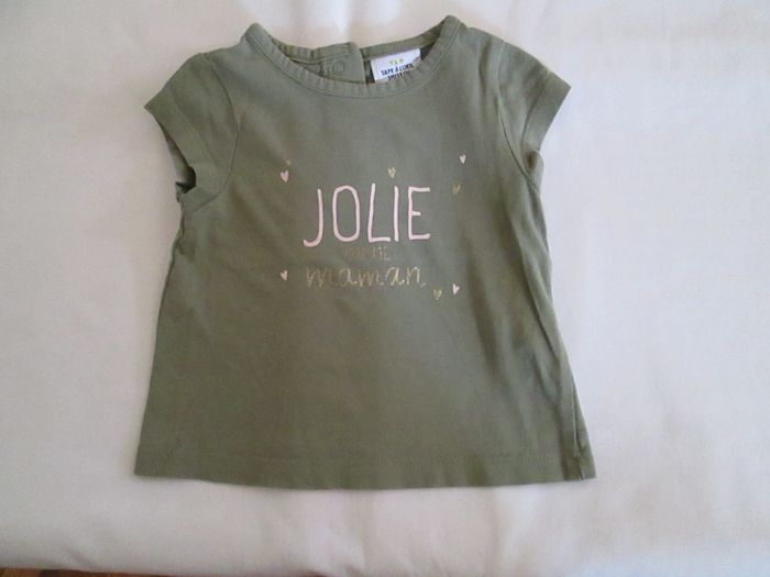 Tee-shirt kaki Tape A l'Oeil