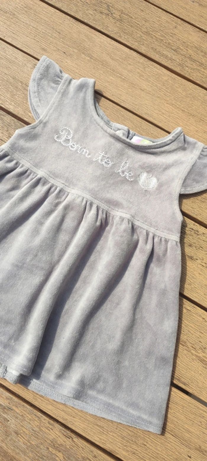 Robe velours 6mois - photo numéro 2
