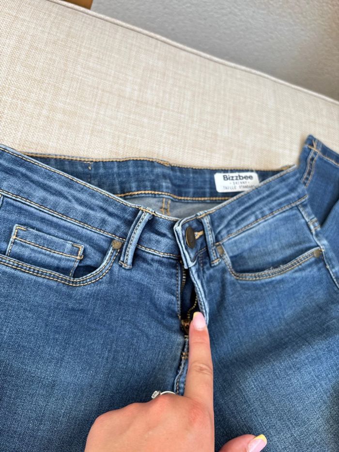 Jean skinny bleu - photo numéro 3
