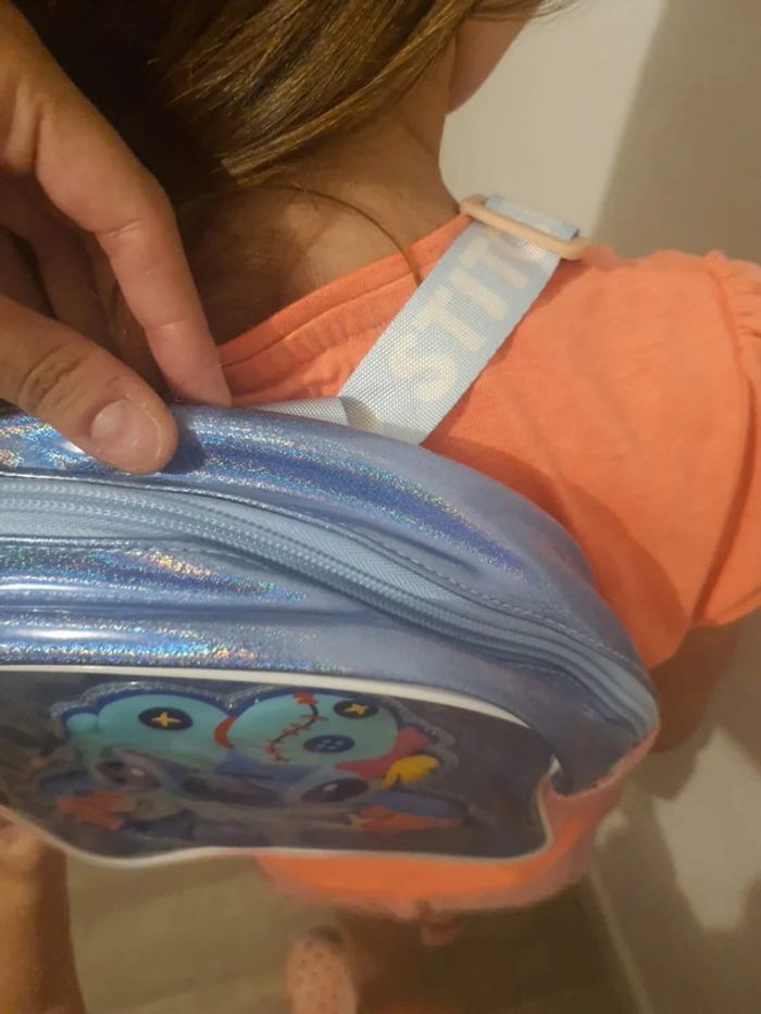 Petit sac a dos bleu disney - photo numéro 3