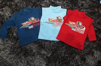 Lot de 3 t-shirts manches longues - 12 mois