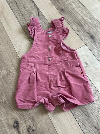 Salopette short bébé fille 