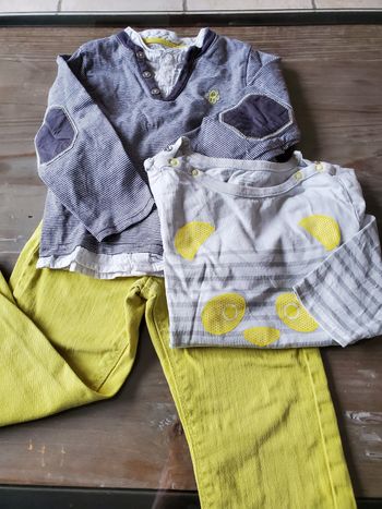 Ensemble pantalon et 2 t-shirts 2 ans Obaïbi