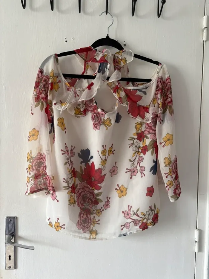 Blouse Jennyfer crème épaules ouvertes - photo numéro 6