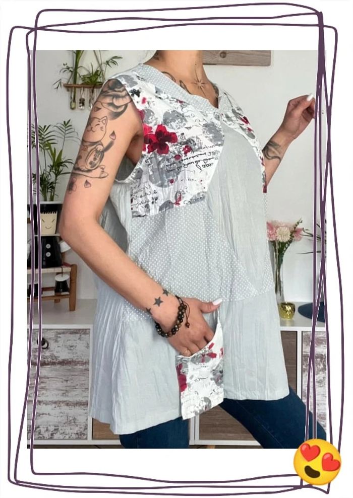 Blouse sans manches taille 50/52 - vetistyle - photo numéro 2