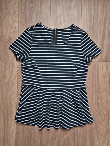 T shirt marinière volanté