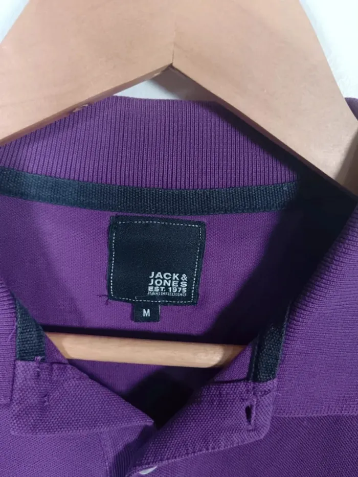 C8 polo violet Jack & Jones M - photo numéro 3