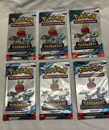 6 boosters Pokémon neufs scellés