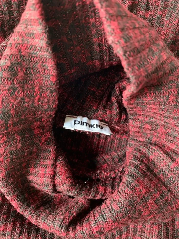Pull col roulé bordeaux Burgundy - photo numéro 5