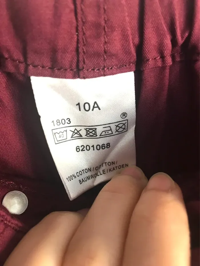 Jupe 10 ans bordeaux à volants - photo numéro 9