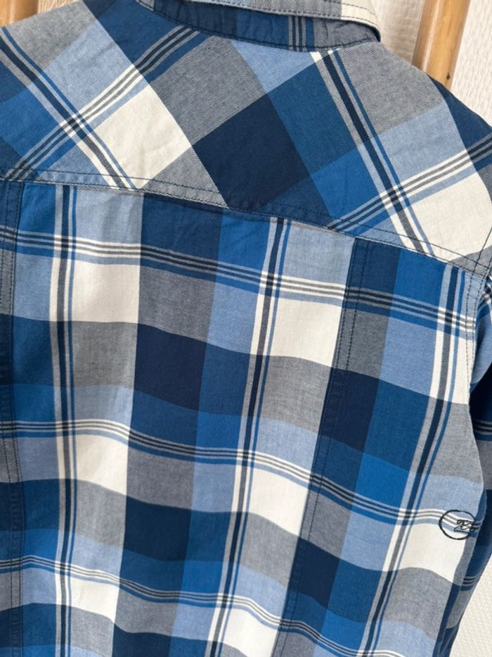 Billabong - Chemise bleue à carreaux manches longues 12 ans - photo numéro 4