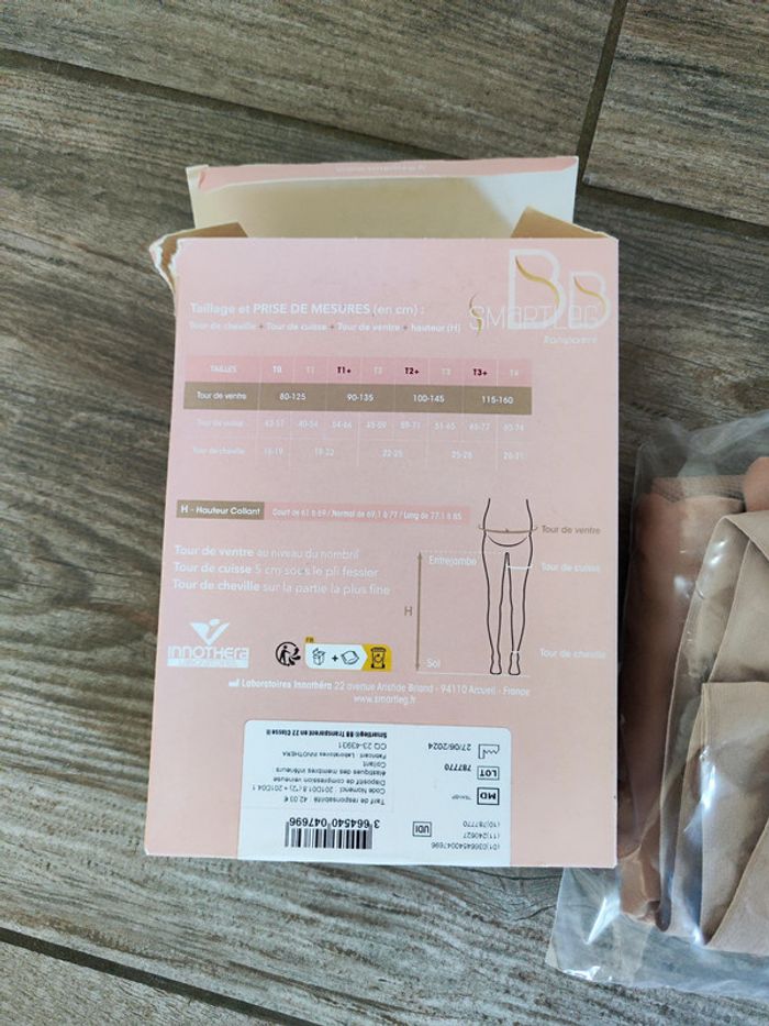 Collant maternité transparent partie ventrale couverte Smartleg - photo numéro 2
