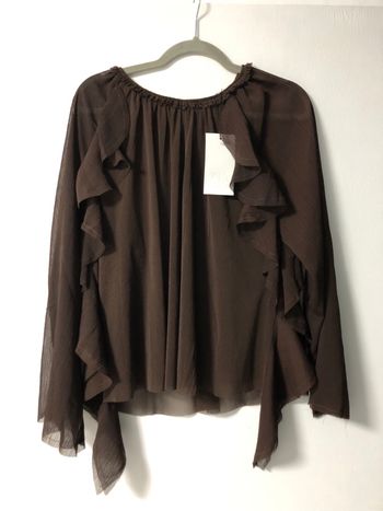 Superbe belle blouse fluide Zara à volants neuve avec étiquette taille M
