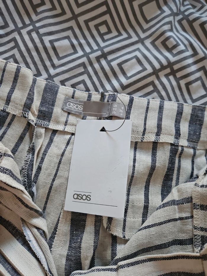 Short lin rayé asos été - photo numéro 3