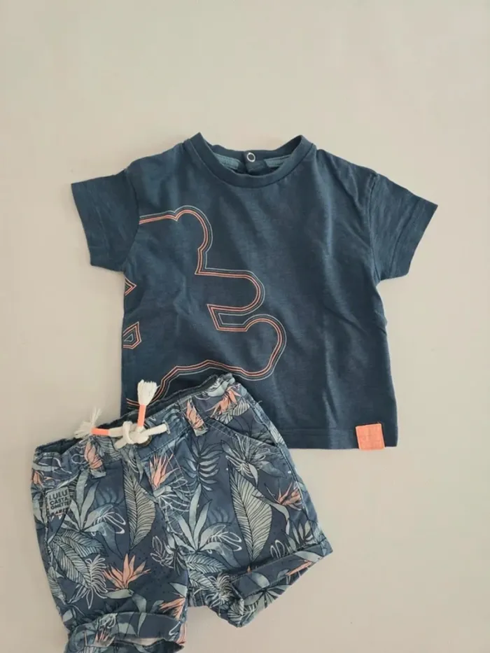 Ensemble short lulu castagnette