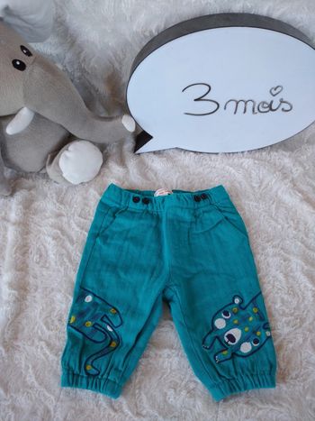 Pantalon doublé Garçon 3 mois animal Léopard Dpam