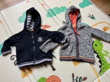 Lot de 2 gilets chauds bébé 6 mois