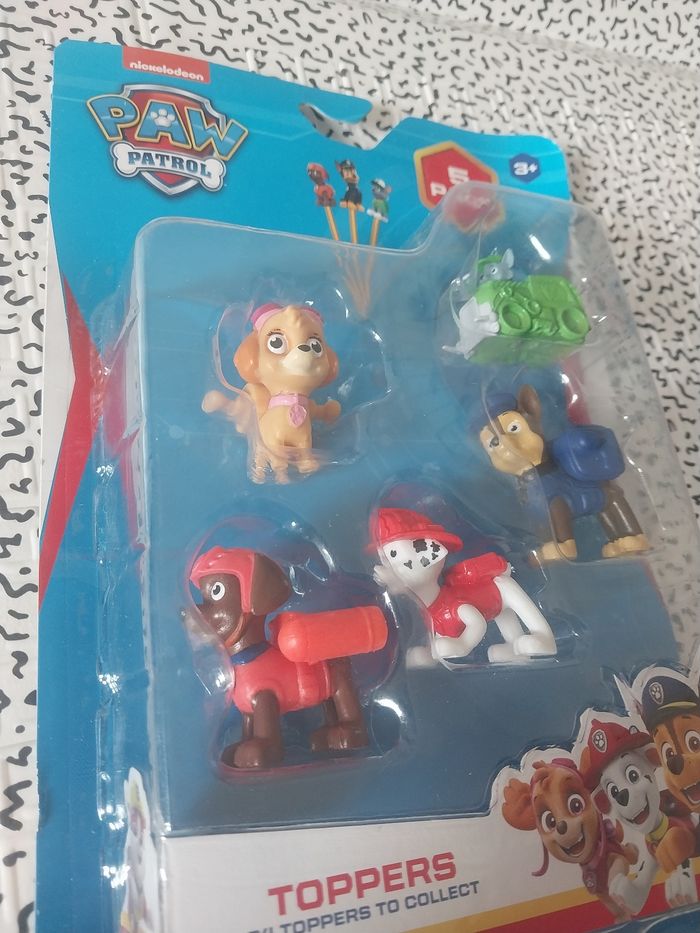 Pack 5 figurines Paw Patrol – Toppers à collectionner (neuf sous blister) - photo numéro 2
