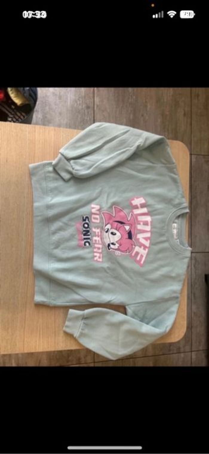 Sweat sonic taille 11/12 ans - photo numéro 4