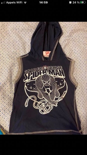 Débardeur à capuche spiderman