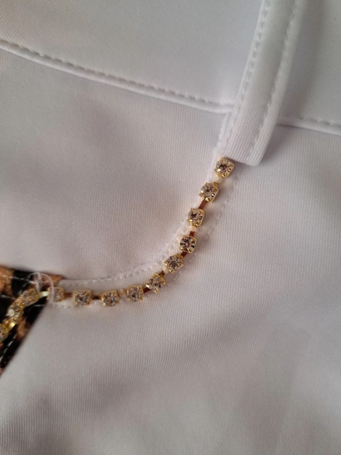 Magnifique pantalon blanc strass& poches léopard 🐆 - photo numéro 4