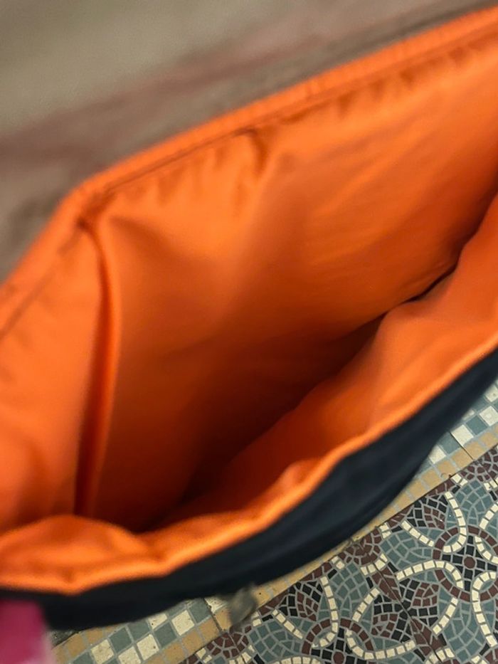 Sac à main pochette bandoulière velour et broderie - photo numéro 9