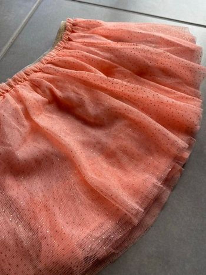 Jupe 24 mois Corail à paillettes Neuve - photo numéro 2