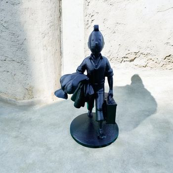 Figurine Impression 3D Tintin avec la Valise 
