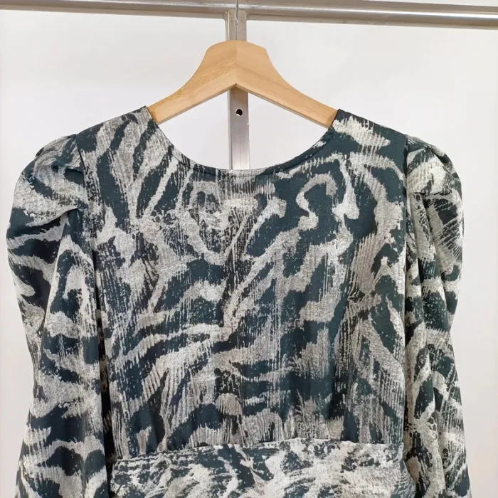 Robe imprimé animalier Retro & Icone – manches longues, taille L A1068 - photo numéro 2