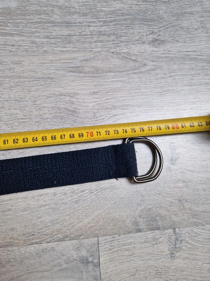 Ceinture bleu marine longueur 74 cm - photo numéro 4