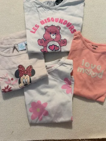 lot de 4 tee shirt 24 mois