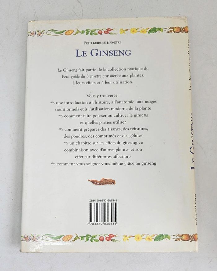 "Petit guide du bien-être. Le ginseng".
60 pages.
ISBN : 3.8290.3653.1 - photo numéro 2
