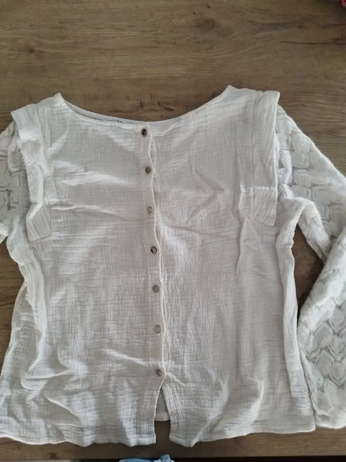 Blouse gaze de coton S - photo numéro 2