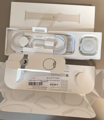 Apple Watch Series 10 46 mm GPS Aluminium Argent Bracelet Sport M/L OVP