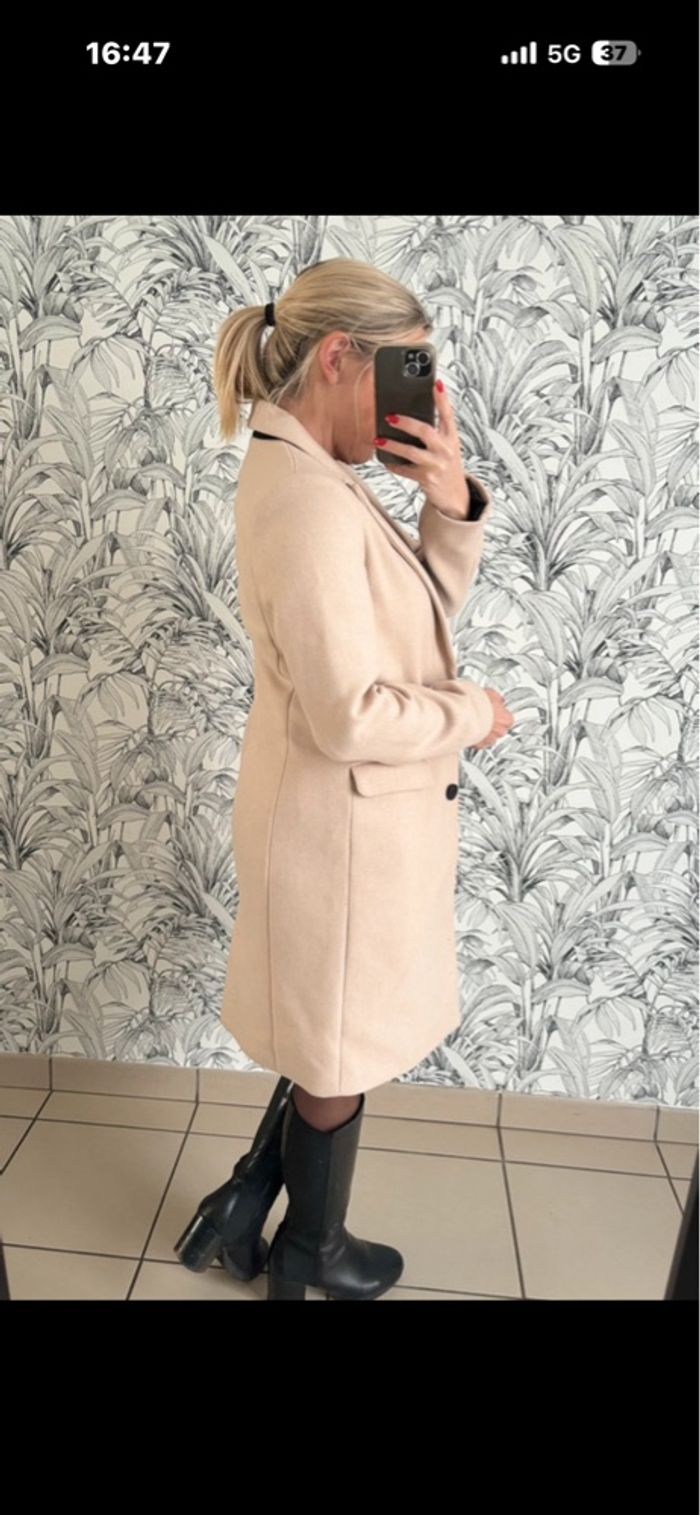 Long manteau beige - photo numéro 2